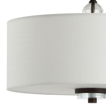 Marc 15" Metal/Crystal LED Semi Flush Mount - JONATHAN Y